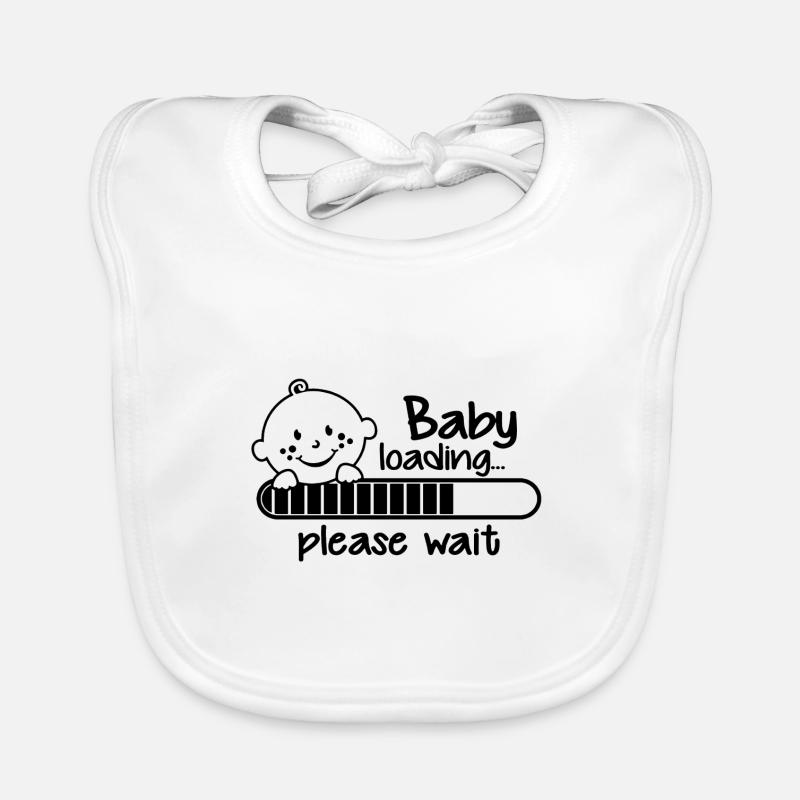 Baby Loading T Shirt Organic Baby Bibs