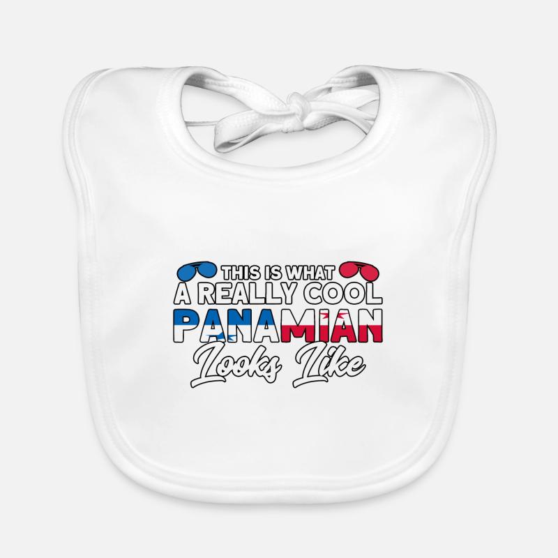 Drapeau panaméen cadeau racines panaméennes Bavoir bio Bébé