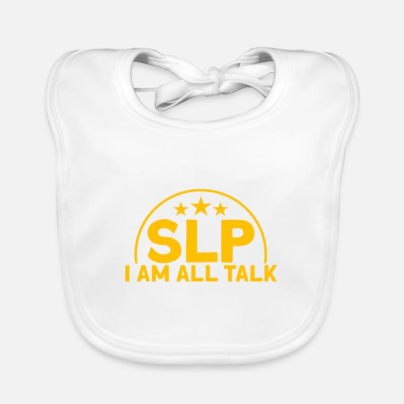 SLP Logopäde Unterstützung Sprach Logopädie Pathol Baby Bio-Lätzchen