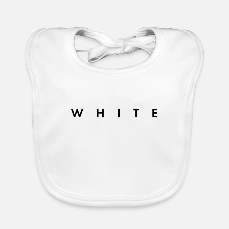 blanc - la couleur blanche Bavoir bio Bébé
