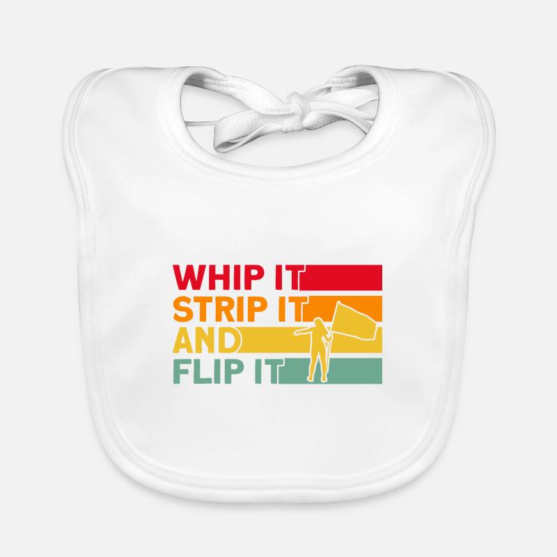Whip it, take it off and throw it at Flag Guard G Organic Baby Bibs