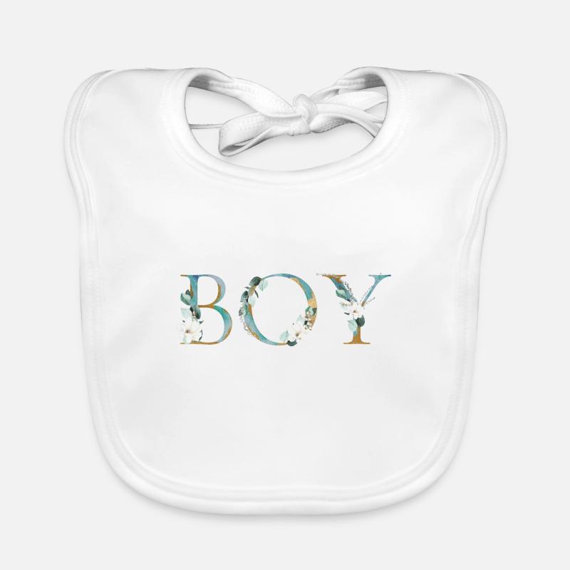 It´s a boy! Personalisierbar Baby Bio-Lätzchen