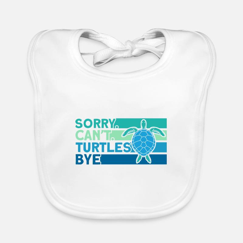 Turtle Sea turtles Turtles Liebha Organic Baby Bibs