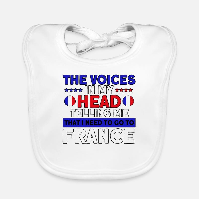 Français Drapeau Français Roots Cadeau Bavoir bio Bébé