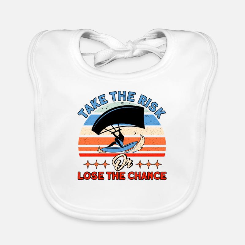 Kiteboarder Kitesurfer Kiten Kiteboard Cadeau Bavoir bio Bébé