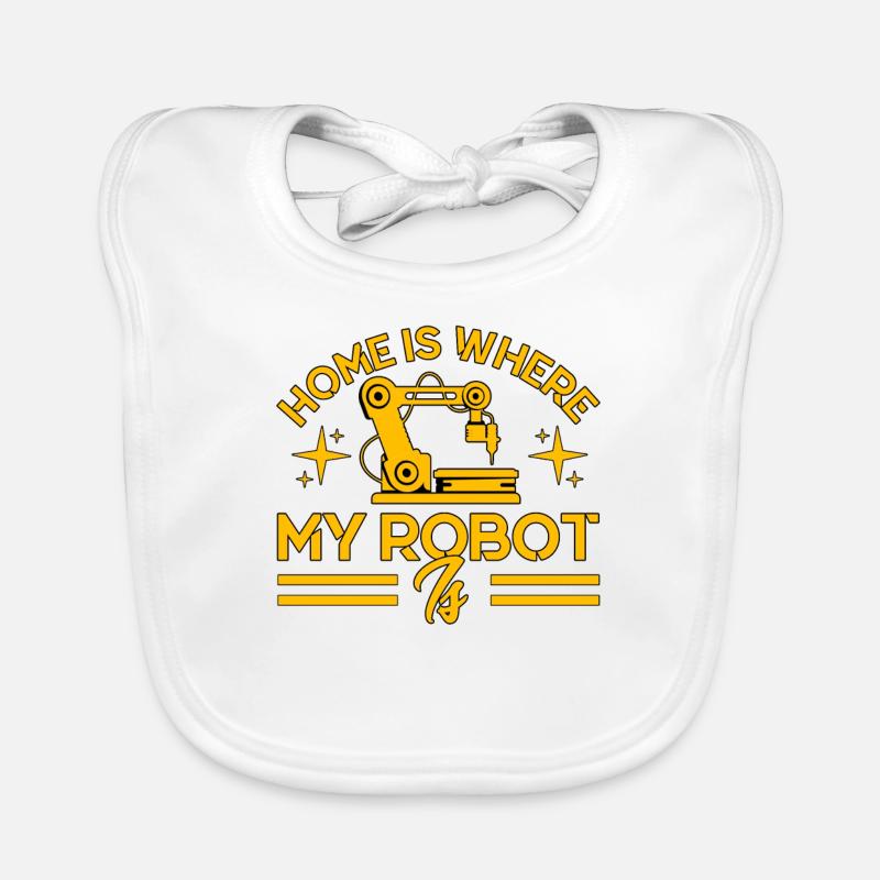 Engineer Teacher Technology Robotics Gift Organic Baby Bibs
