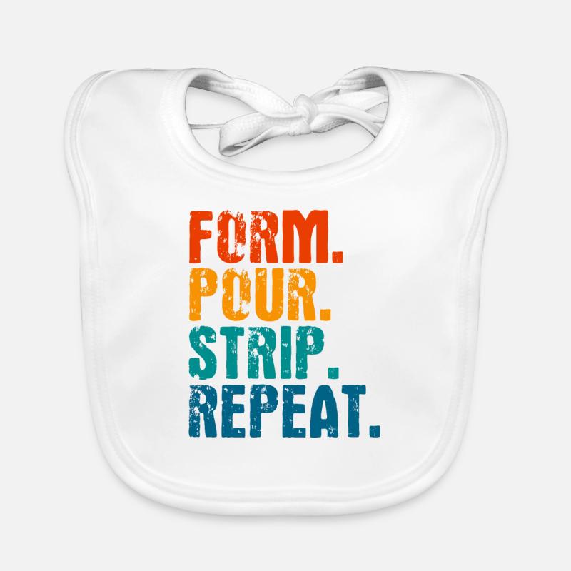 Concrete mixer construction worker concrete builder gift Organic Baby Bibs