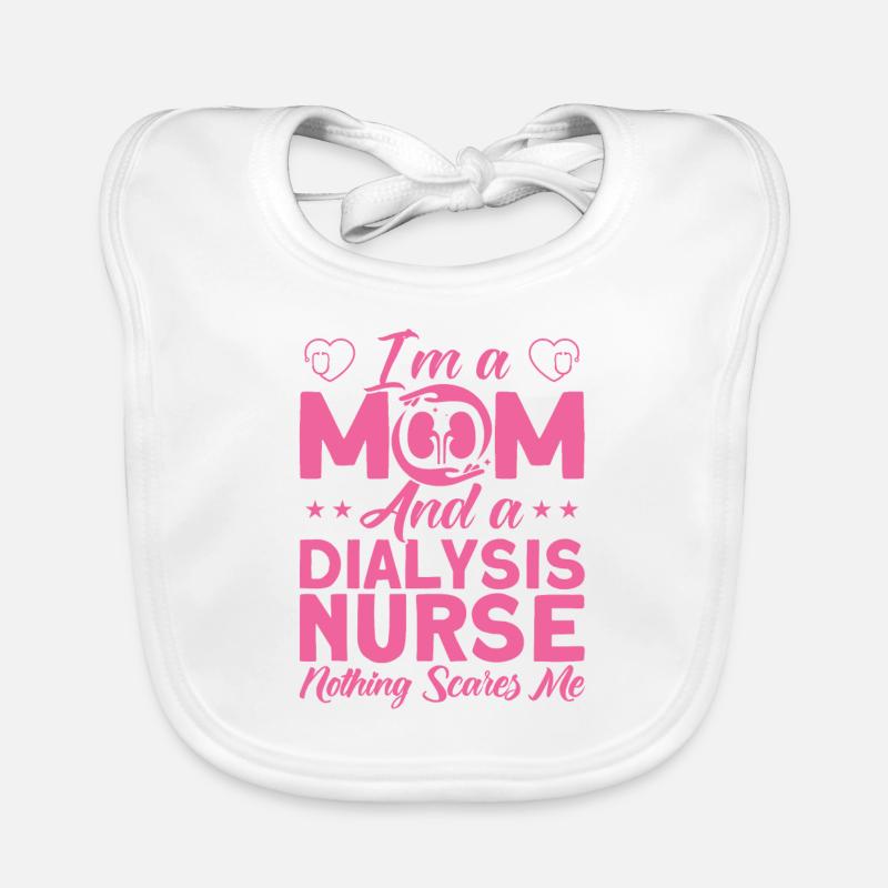 Infirmière en dialyse Infirmière infirmière Bavoir bio Bébé