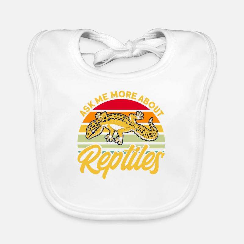 Reptiles Reptile Snake Gift Organic Baby Bibs