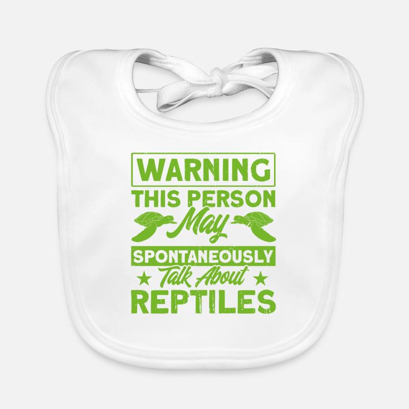 Reptile Reptile Lizards Gift Organic Baby Bibs