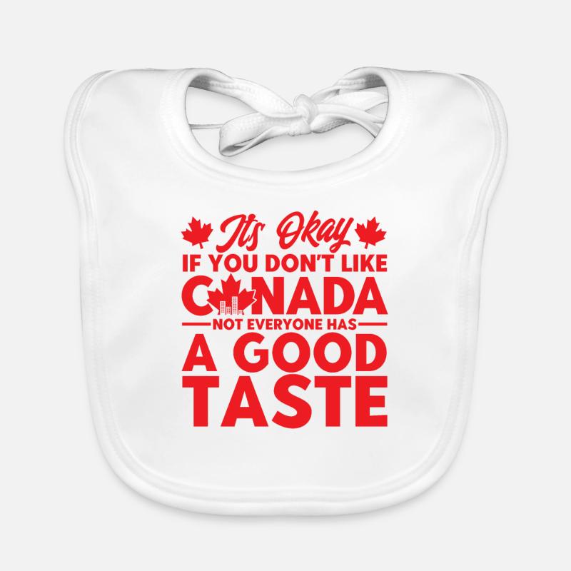 Vacances Canada Cadeau canadien Bavoir bio Bébé