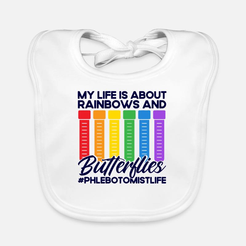 Blutabnahme Phlebotomist Phlebotomie Geschenk Baby Bio-Lätzchen