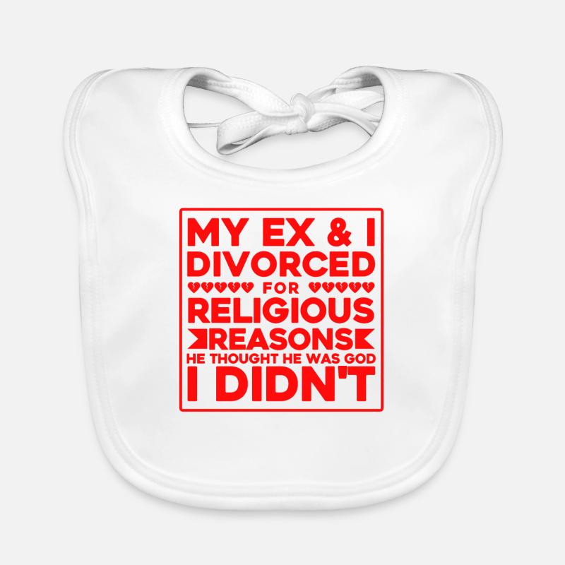 Ex Partner Auflösung der Ehe Scheidung Geschenk Baby Bio-Lätzchen