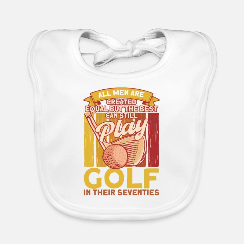 Golfer Golf Course Golfer Gift Organic Baby Bibs