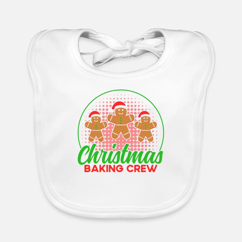Plätzchenbacken Crew Lebkuchen backen Plätzchen ba Baby Bio-Lätzchen