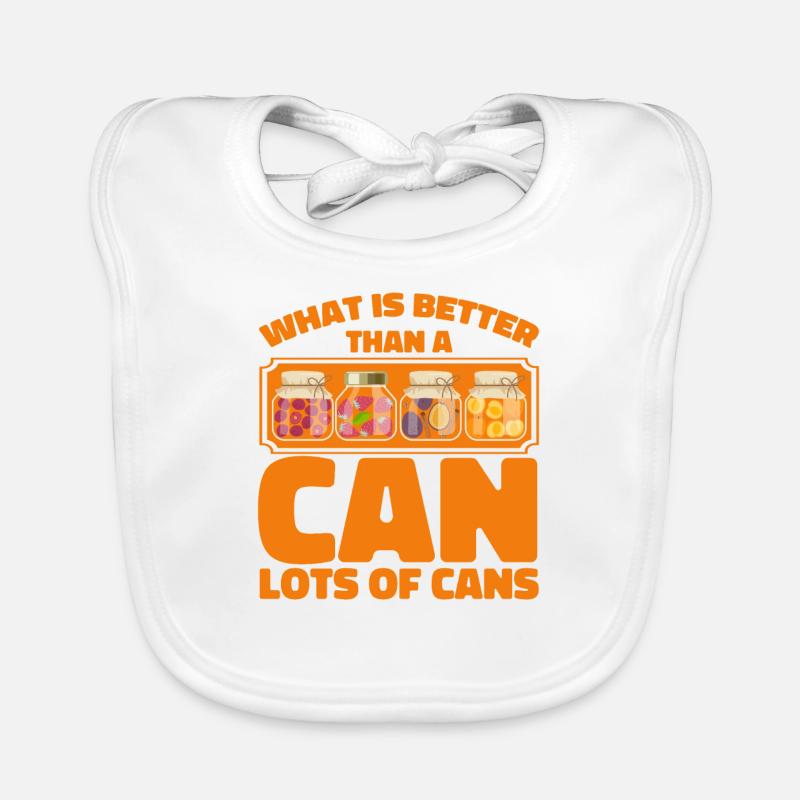 Was ist besser als eine Dose Einmachen Geschenk Baby Bio-Lätzchen