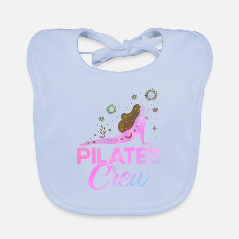 Pilates Pilates Crew Geschenk Baby Bio-Lätzchen