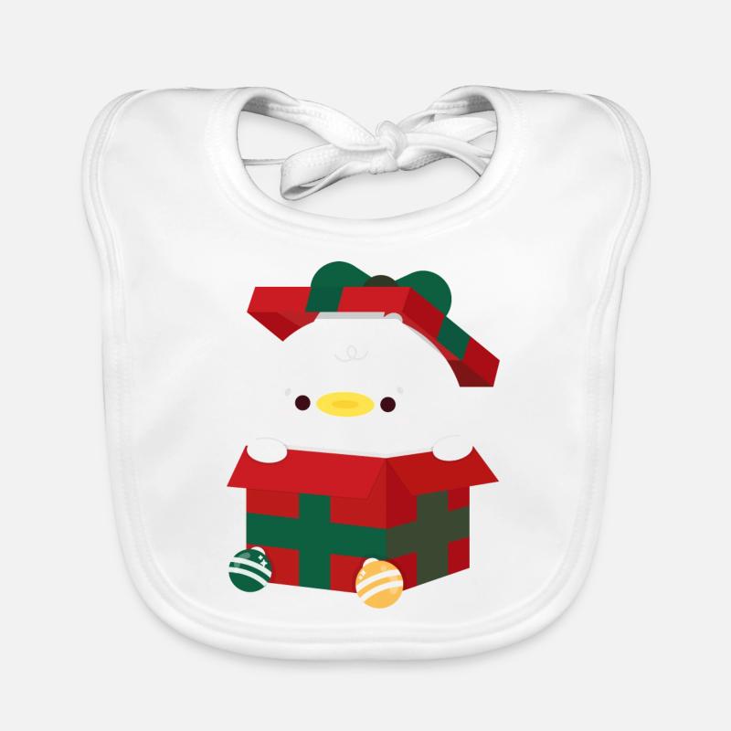 Ente Weihnachtsgeschenk Baby Bio-Lätzchen