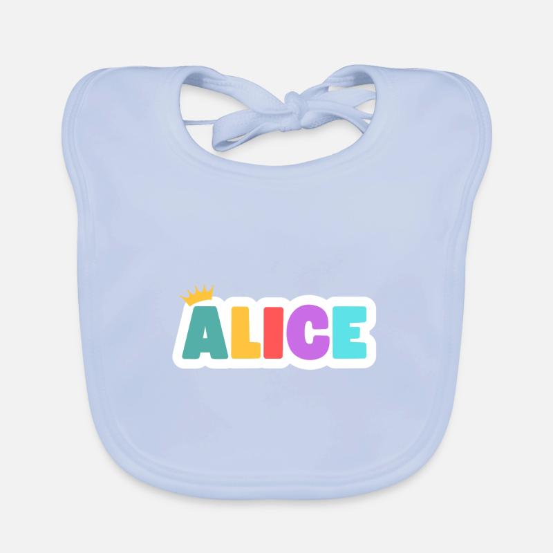 Alice! Customizable Organic Baby Bibs