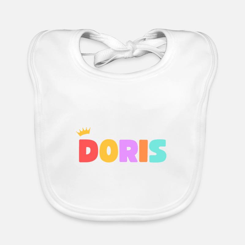 Doris! Personalisierbar Baby Bio-Lätzchen