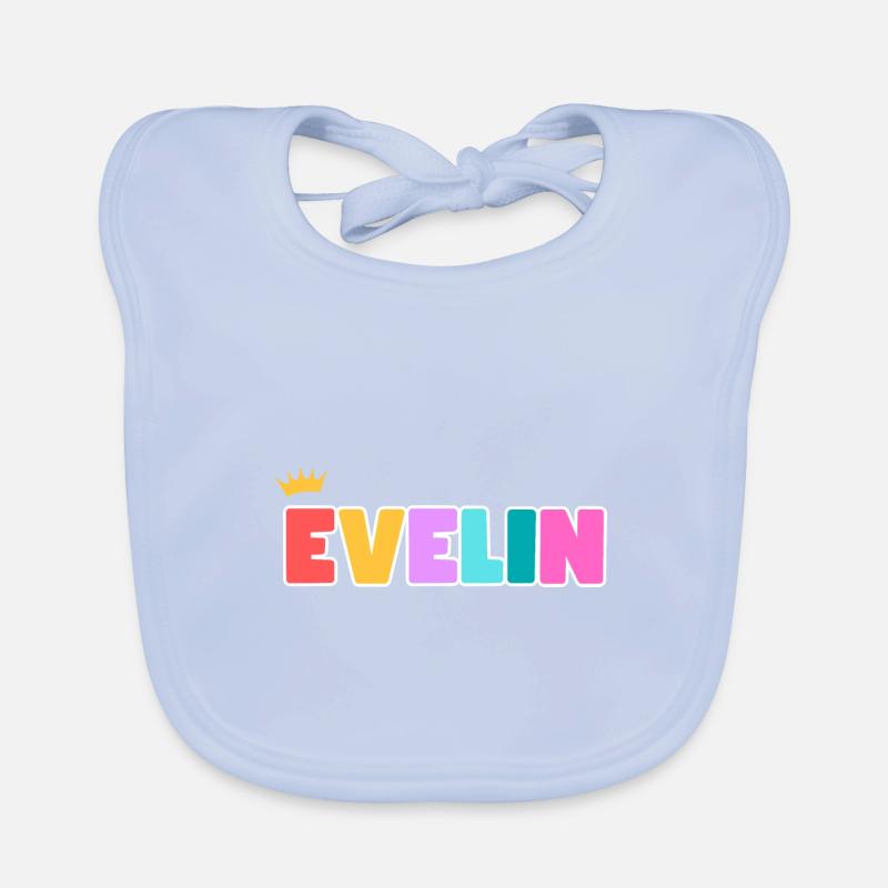 Evelin! Personnalisable Bavoir bio Bébé