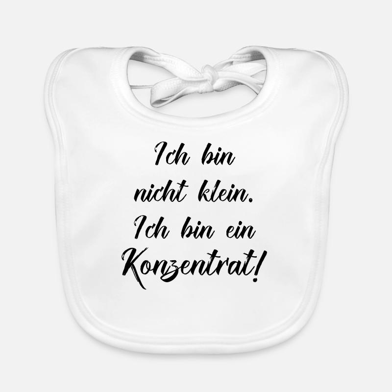 ich bin nicht klein ich bin ein konzentrat Baby Bio-Lätzchen