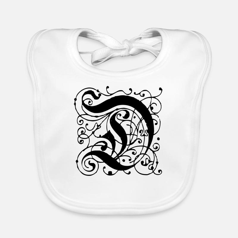 Buchstabe D Baby Bio-Lätzchen