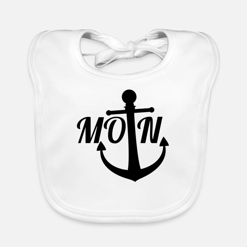 Hamburg Moin with anchor Organic Baby Bibs