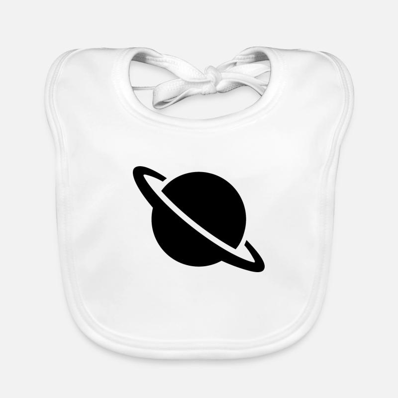 Planet Symbol Baby Bio-Lätzchen