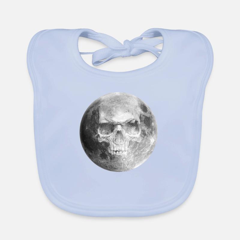SKULL MOON Organic Baby Bibs
