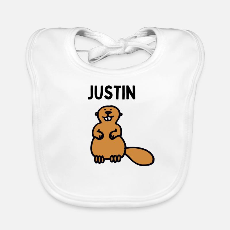 Ein Biber names Justin Baby Bio-Lätzchen