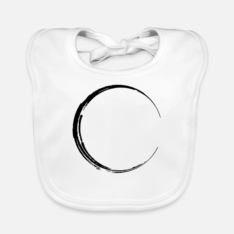 Symbol Kreis Grunge Form Baby Bio-Lätzchen
