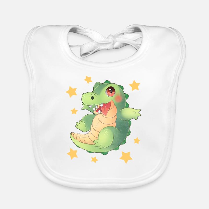 Crocodile Organic Baby Bibs