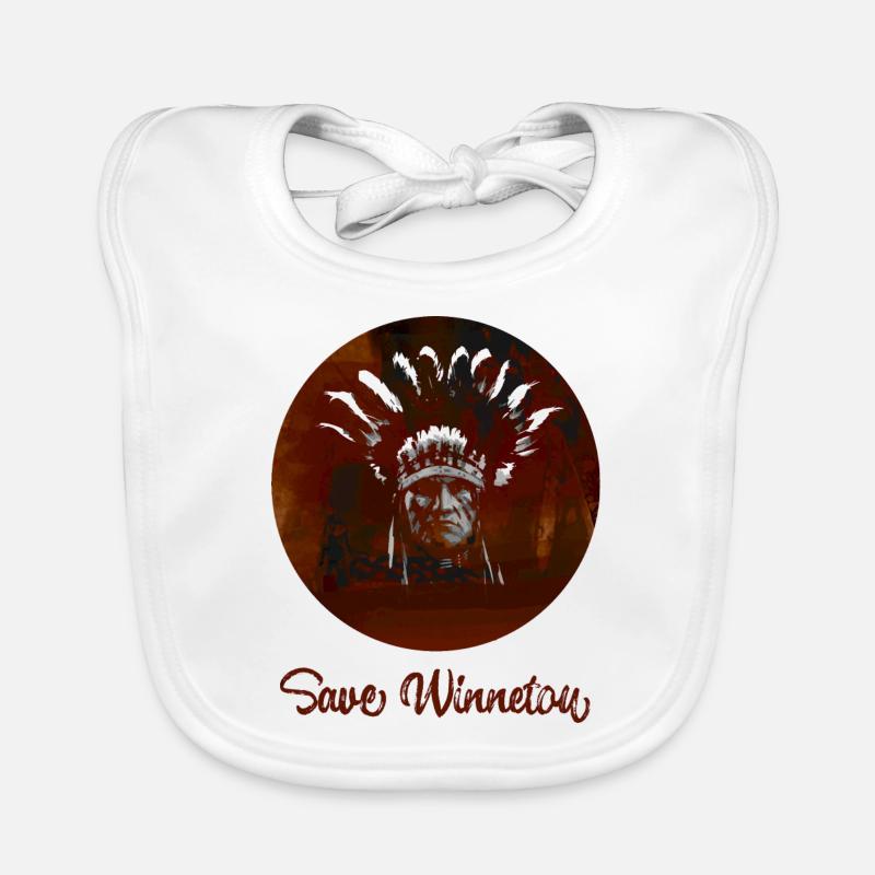 save winnetou,winnetou,indianer,graffiti,kreis Baby Bio-Lätzchen