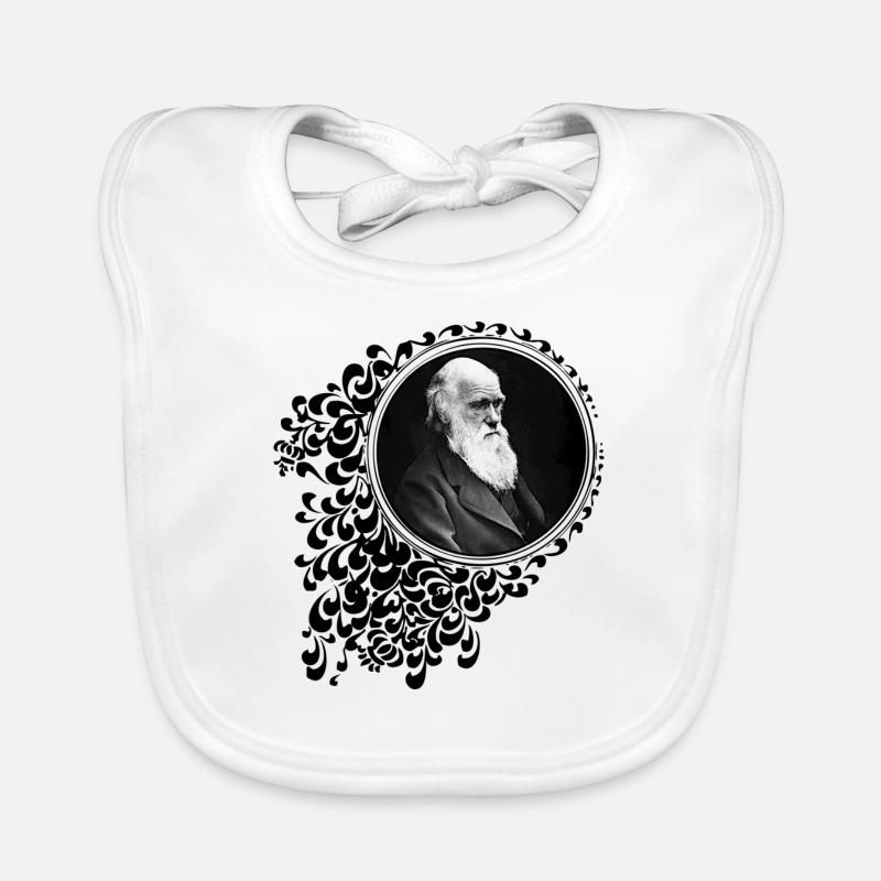 Charles Darwin Dekorativ Baby Bio-Lätzchen