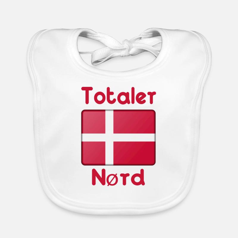 Totaler Dänemark Nerd Baby Bio-Lätzchen