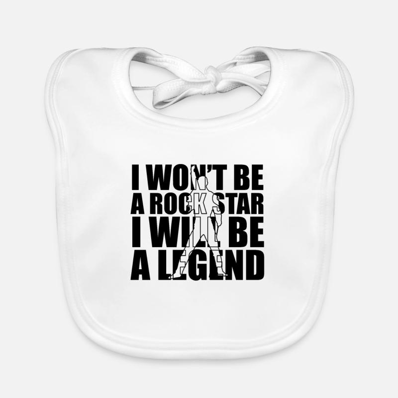 i won't be a star i will be a legend Baby Bio-Lätzchen