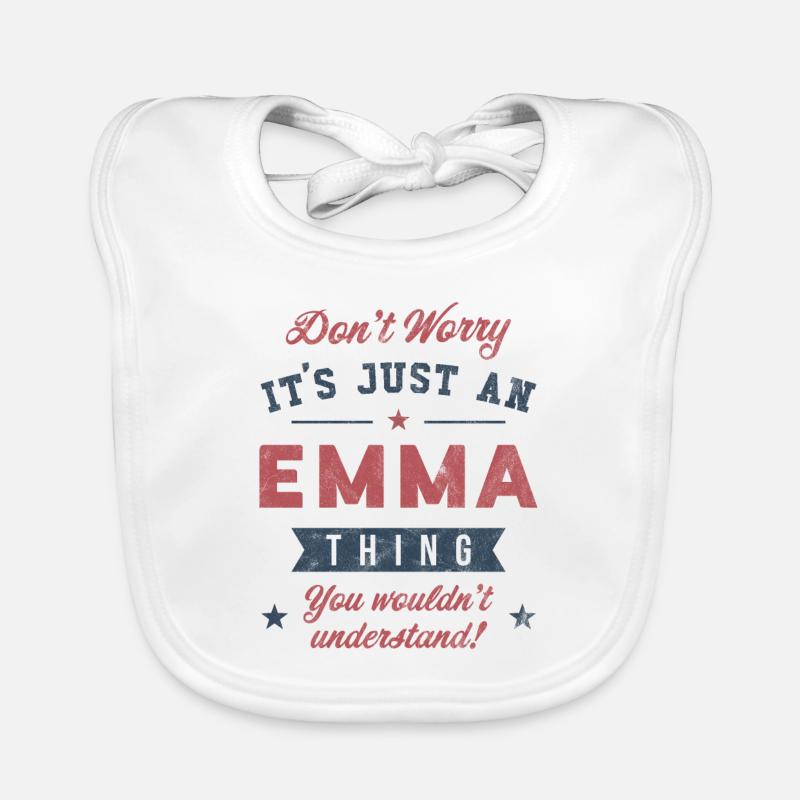 Es ist eine Emma-Sache Baby Bio-Lätzchen