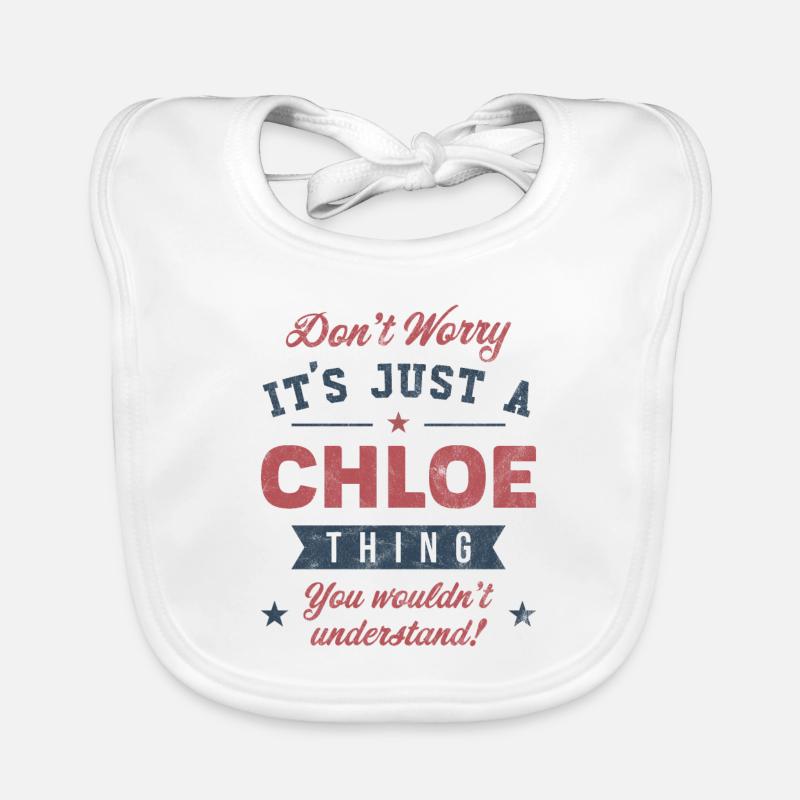 Es ist eine Chloe-Sache Baby Bio-Lätzchen