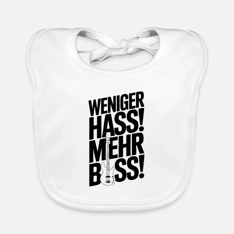 Less hate, more bass! Organic Baby Bibs