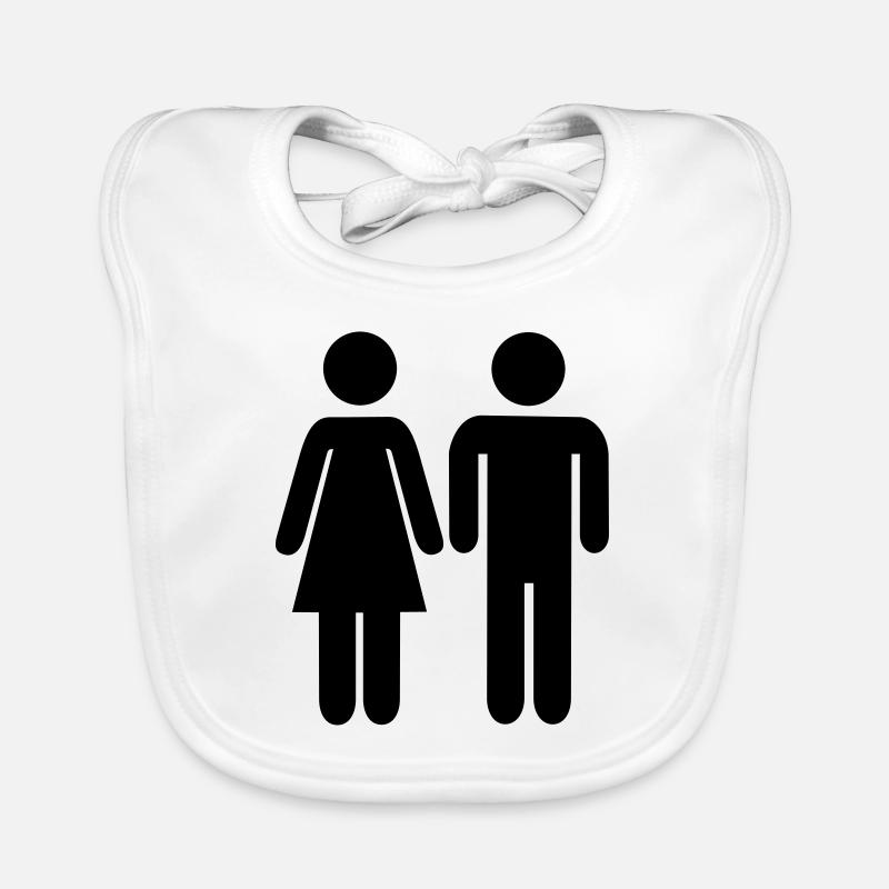 Couple d'amour Bavoir bio Bébé