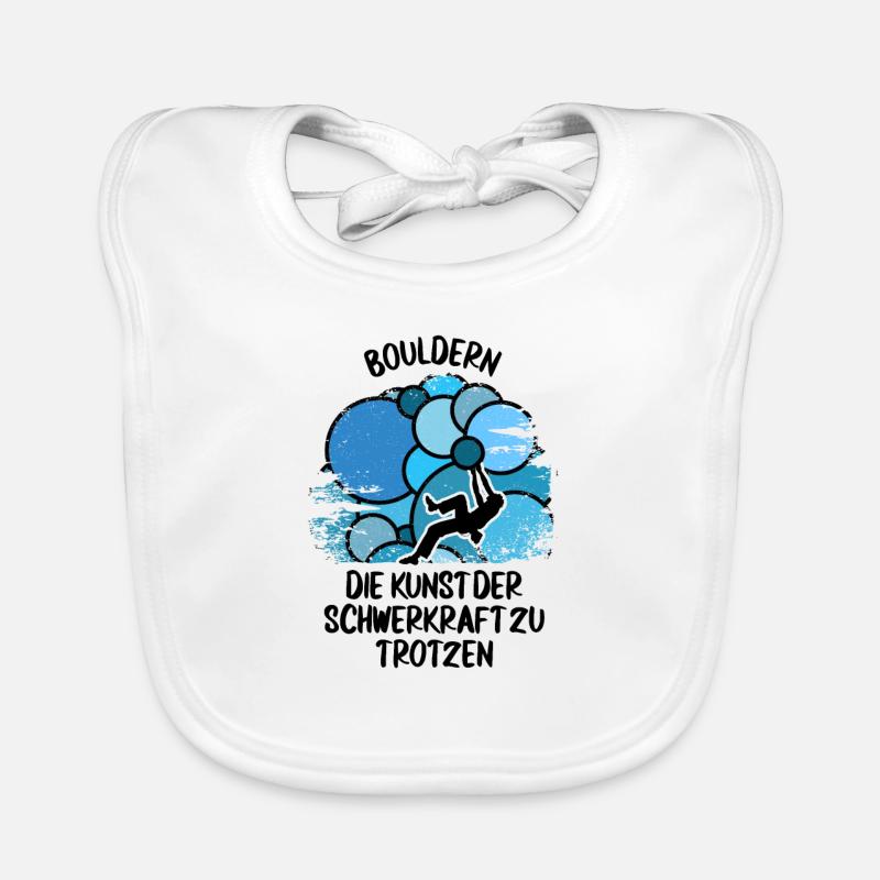 Vintage Bouldern Boulderer Klettern Kletterer Baby Bio-Lätzchen