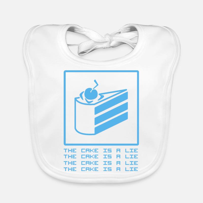 THE CAKE IS A LIE Baby Bio-Lätzchen