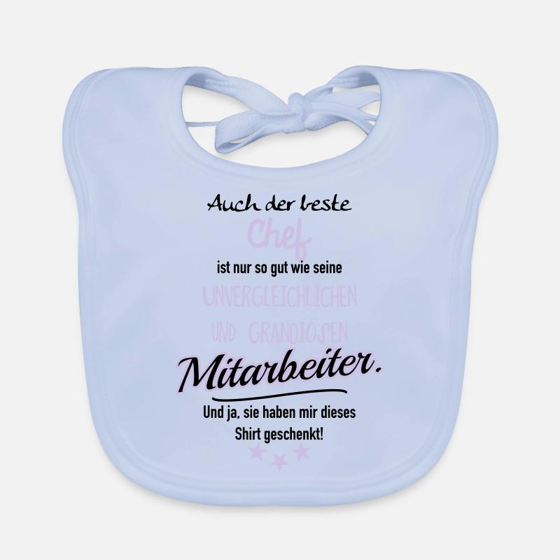 bester Chef grandiose Mitarbeiter Baby Bio-Lätzchen