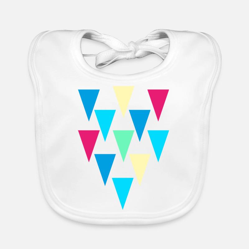 triangles_rain Bavoir bio Bébé