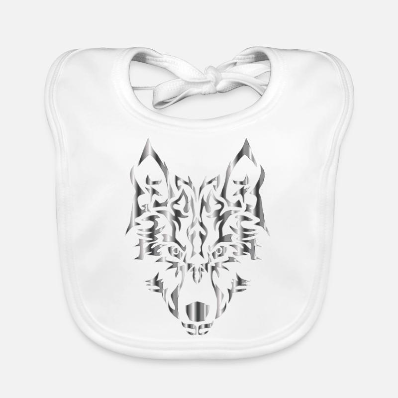 wolf wolfes wolves tribal81 Baby Bio-Lätzchen