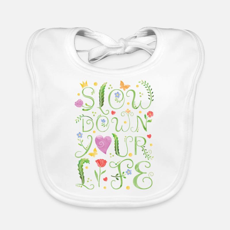 slow down your life Organic Baby Bibs