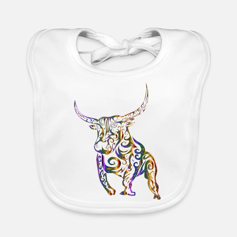 The colorful cop Organic Baby Bibs