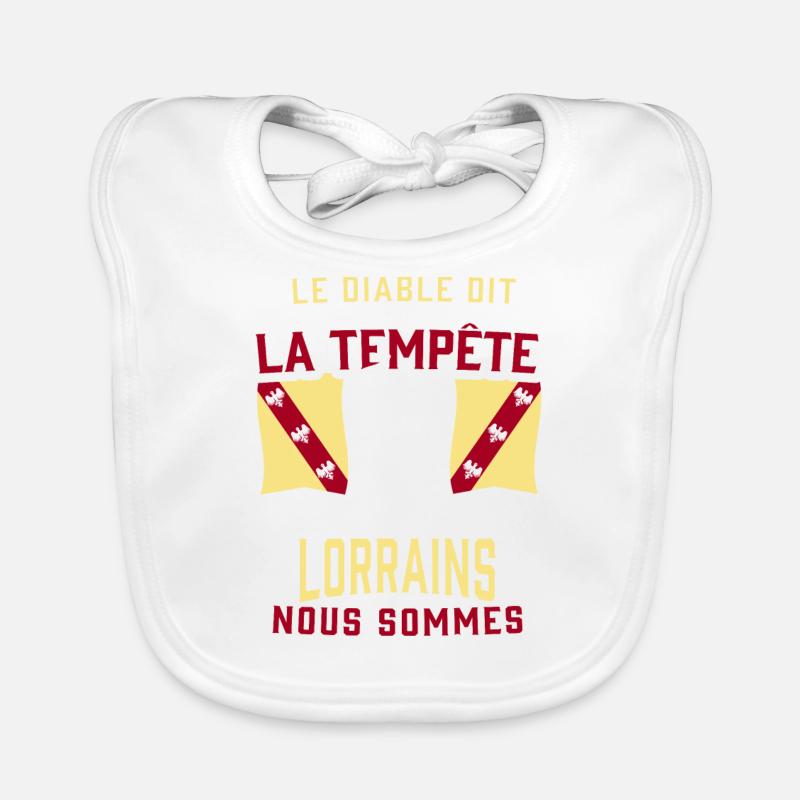 Tempête Lorrains Bavoir bio Bébé