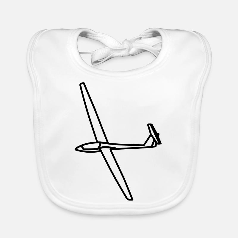 Segelflugzeug LS4 Geschenk Baby Bio-Lätzchen